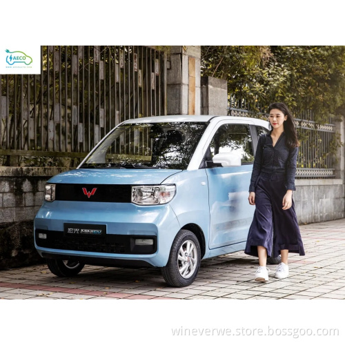 New Energy Electric Cars Wuling Hongguang Mini Ev Long Battery Life Brand  Popular